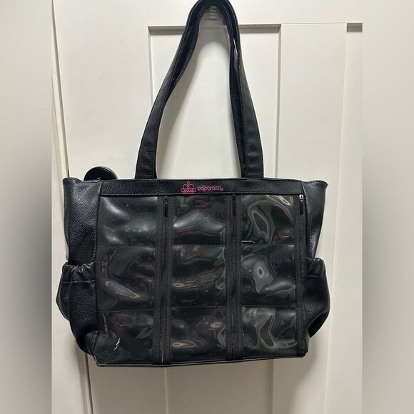 Paparazzi Black Leather “Bling Bag”. - Picture 1 of 4